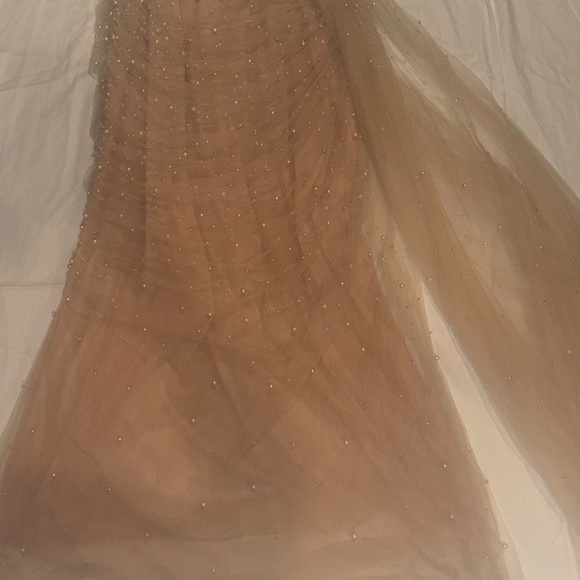 Beautiful blush, pink gown with pearls - Picture 4 of 4